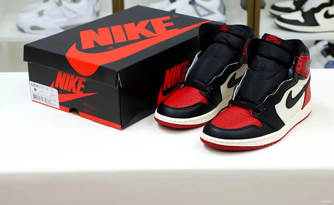 AIR HIGH TOE' RETRO JORDAN 'BRED 1 OG 0706